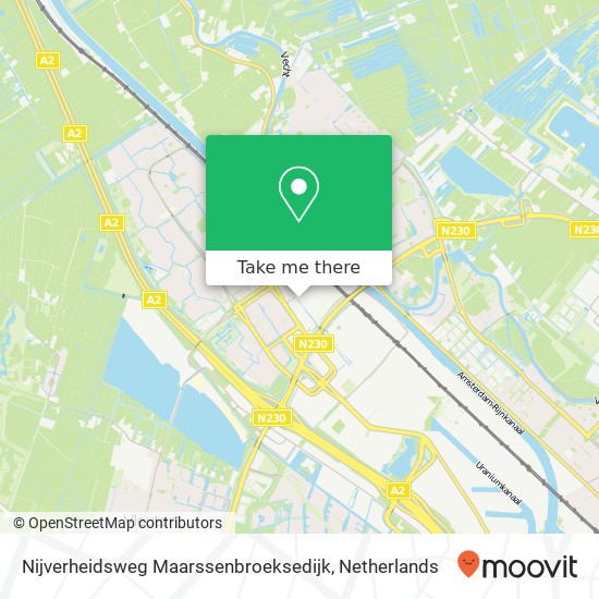 Nijverheidsweg Maarssenbroeksedijk, 3606 AH Maarssen kaart