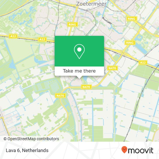 Lava 6, 2719 TD Zoetermeer kaart