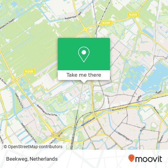 Beekweg, 3045 Rotterdam kaart