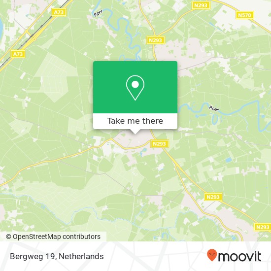 Bergweg 19, 6077 BS Sint Odiliënberg kaart