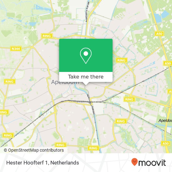 Hester Hoofterf 1, 7321 AJ Apeldoorn kaart