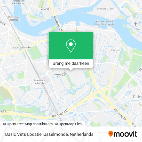 Basic Vets Locatie IJsselmonde kaart