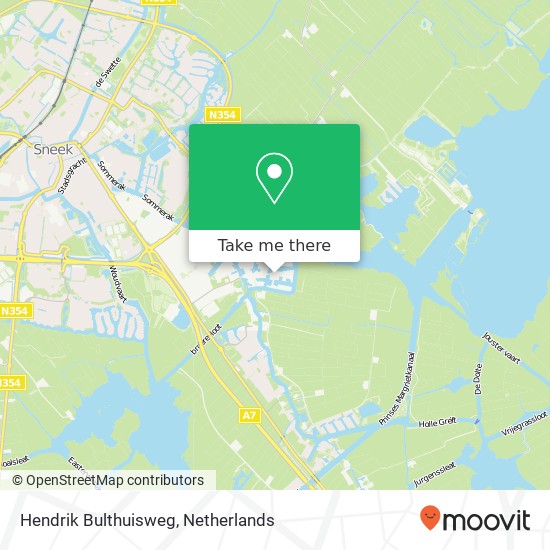 Hendrik Bulthuisweg, 8606 KD Sneek kaart