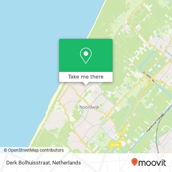Derk Bolhuisstraat, 2202 Noordwijk aan Zee kaart