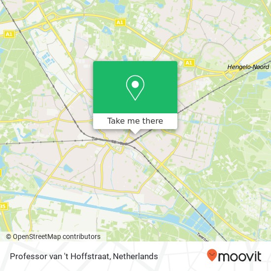 Professor van 't Hoffstraat, 7557 AB Hengelo kaart