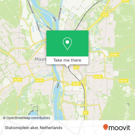 Stationsplein aker, 6221 CL Maastricht kaart