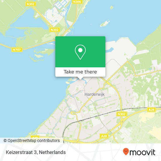 Keizerstraat 3, 3841 AD Harderwijk kaart