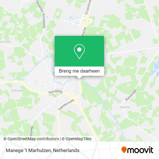 Manege 't Marhulzen kaart