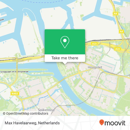 Max Havelaarweg, 3193 GL Hoogvliet kaart