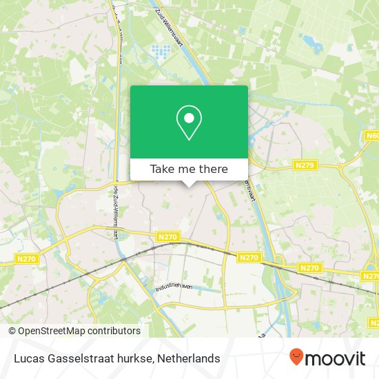 Lucas Gasselstraat hurkse, 5701 Helmond kaart