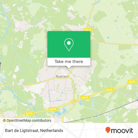 Bart de Ligtstraat, 5671 Nuenen kaart