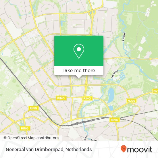 Generaal van Drimbornpad, 5623 KK Eindhoven kaart