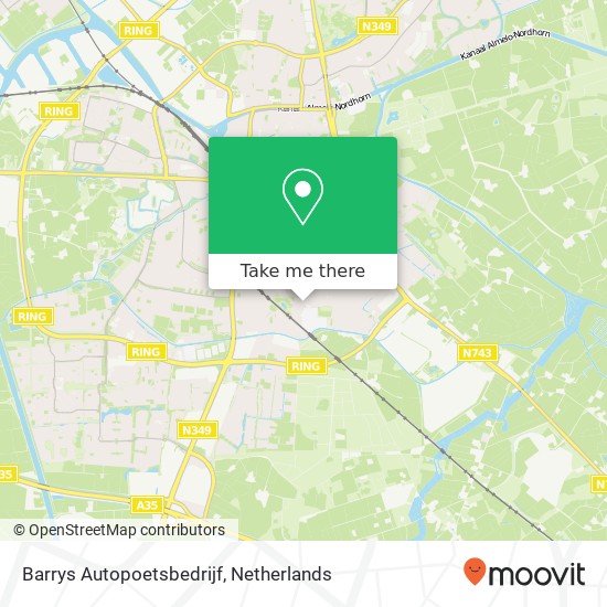 Barrys Autopoetsbedrijf, Hoornbladstraat 21 kaart