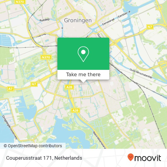 Couperusstraat 171, 9721 JE Groningen kaart
