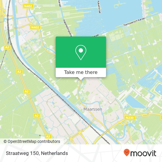 Straatweg 150, 3603 CS Maarssen kaart