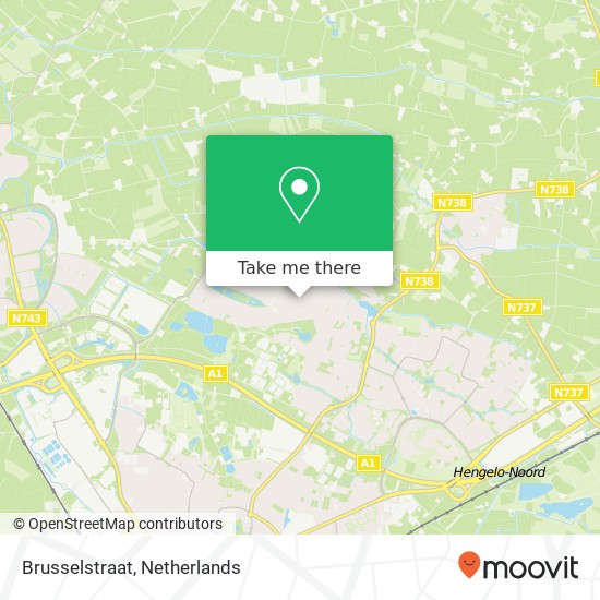 Brusselstraat, 7559 NH Hengelo kaart