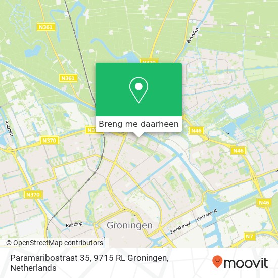 Paramaribostraat 35, 9715 RL Groningen kaart