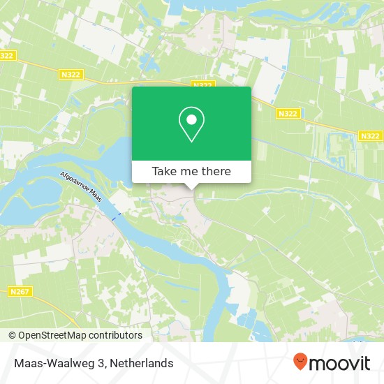 Maas-Waalweg 3, 5308 NS Aalst kaart