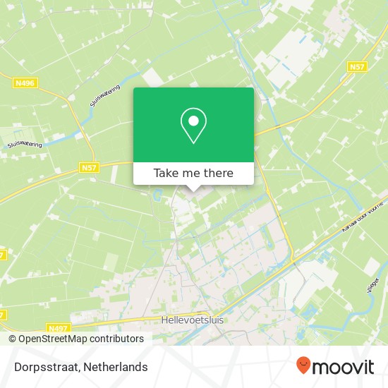 Dorpsstraat, 3223 CK Nieuwenhoorn kaart