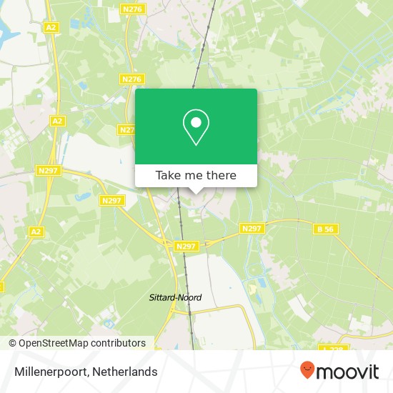 Millenerpoort, 6118 CA Nieuwstadt kaart