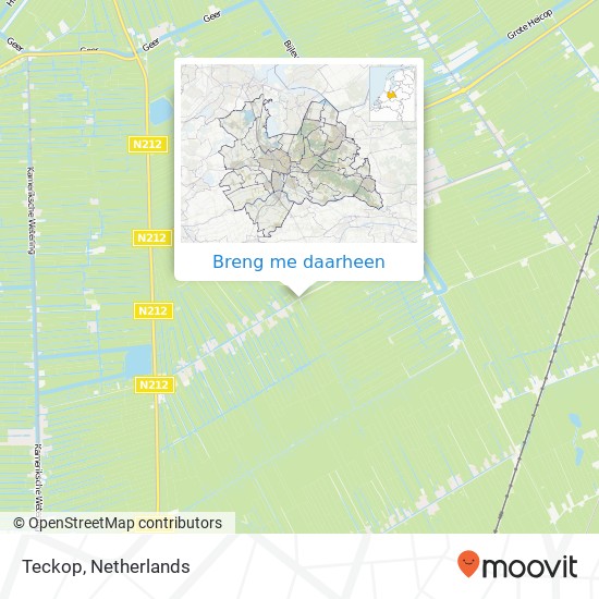 Teckop, 3628 Kockengen kaart