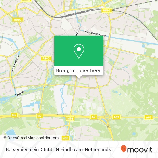 Balsemienplein, 5644 LG Eindhoven kaart