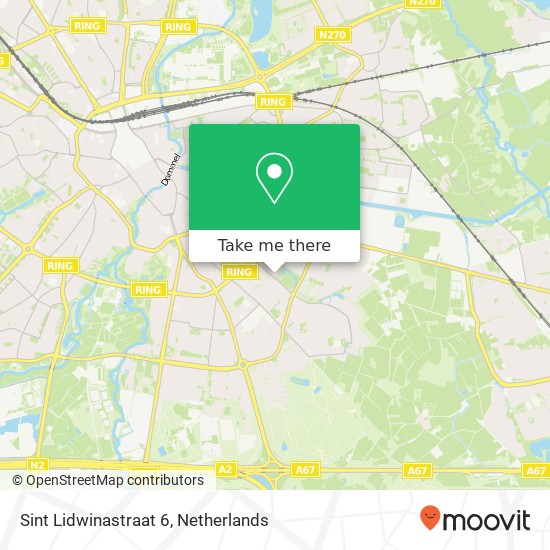 Sint Lidwinastraat 6, 5643 RS Eindhoven kaart