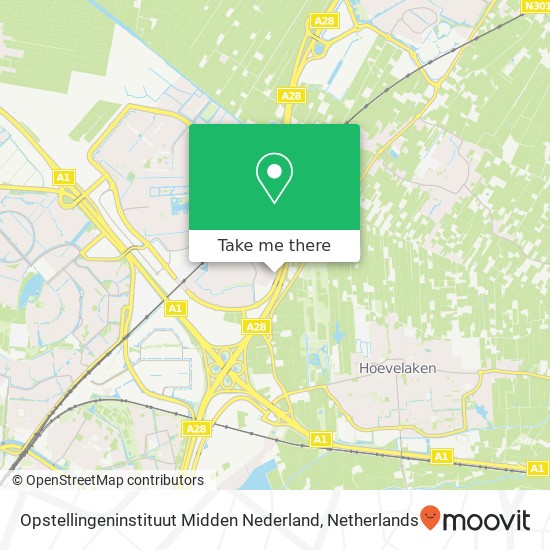 Opstellingeninstituut Midden Nederland, Groot Houteveen 8 kaart