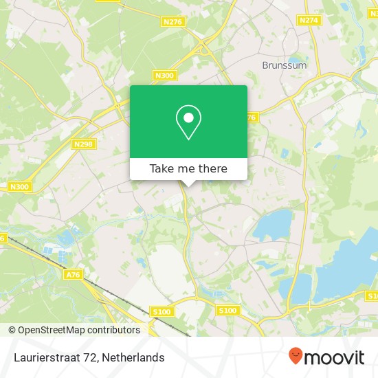 Laurierstraat 72, 6413 RR Heerlen kaart