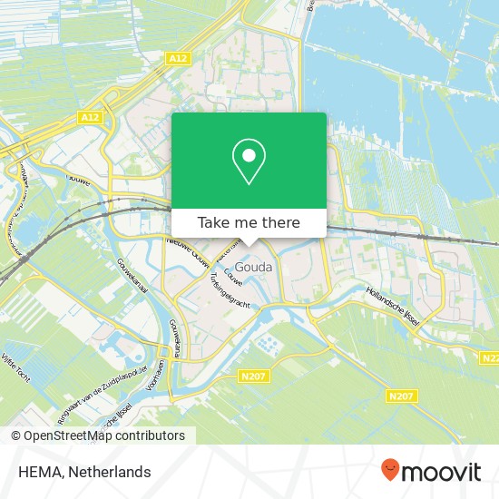 HEMA, Kleiweg 20 kaart