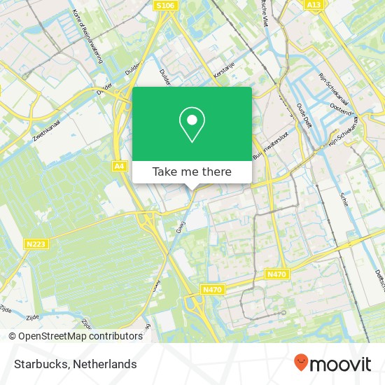 Starbucks, Rijksstraatweg kaart