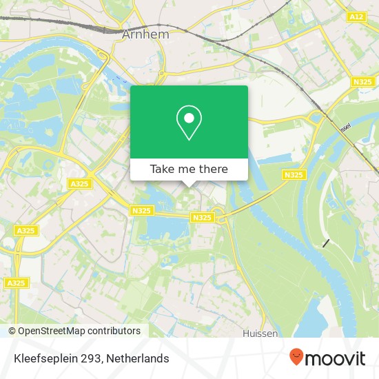 Kleefseplein 293, 6834 AK Arnhem kaart
