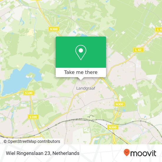 Wiel Ringenslaan 23, 6373 EP Landgraaf kaart