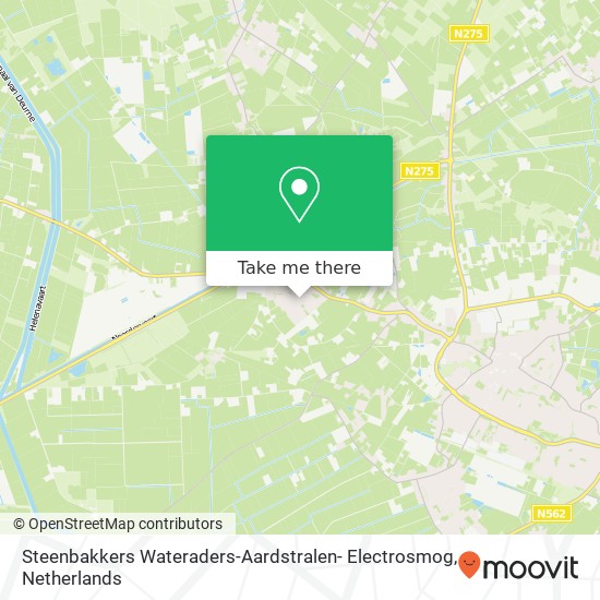 Steenbakkers Wateraders-Aardstralen- Electrosmog, Kampweg 11 kaart