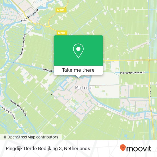Ringdijk Derde Bedijking 3, 3641 EP Mijdrecht kaart