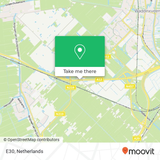 E30, 2761 Zevenhuizen kaart