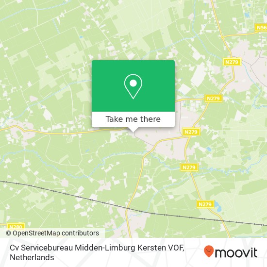 Cv Servicebureau Midden-Limburg Kersten VOF, Belenbroeklaan 61 kaart