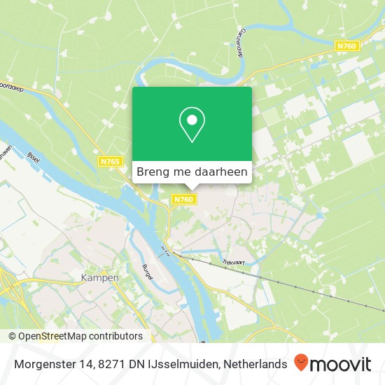 Morgenster 14, 8271 DN IJsselmuiden kaart