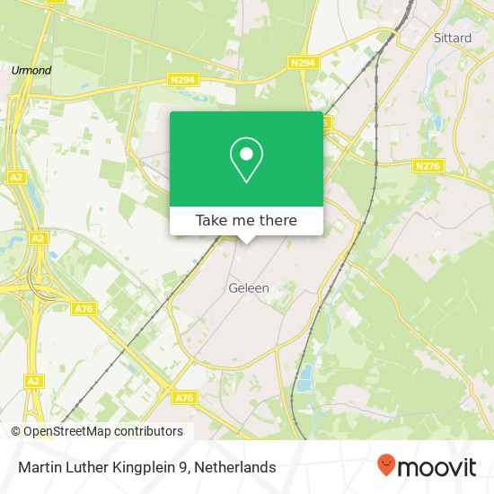 Martin Luther Kingplein 9, 6161 HA Geleen kaart
