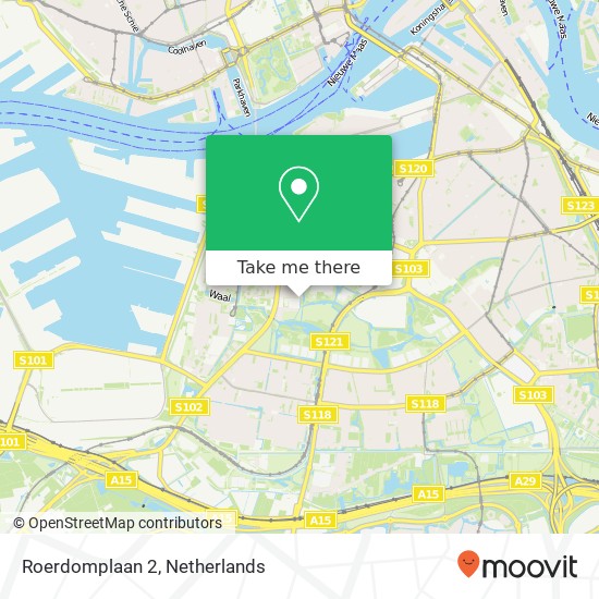 Roerdomplaan 2, 3084 NM Rotterdam kaart