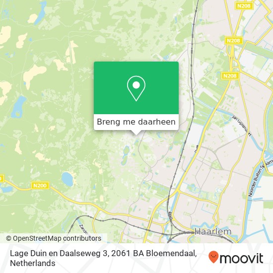 Lage Duin en Daalseweg 3, 2061 BA Bloemendaal kaart