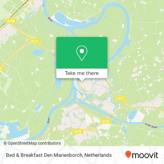 Bed & Breakfast Den Marienborch kaart