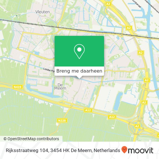 Rijksstraatweg 104, 3454 HK De Meern kaart