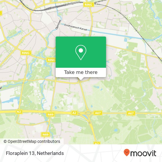 Floraplein 13, 5643 JH Eindhoven kaart