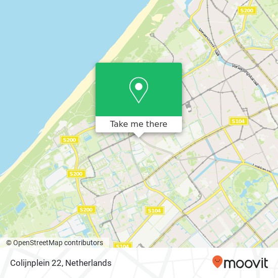 Colijnplein 22, 2555 HA Den Haag kaart