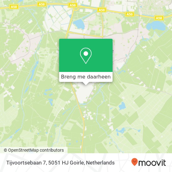 Tijvoortsebaan 7, 5051 HJ Goirle kaart