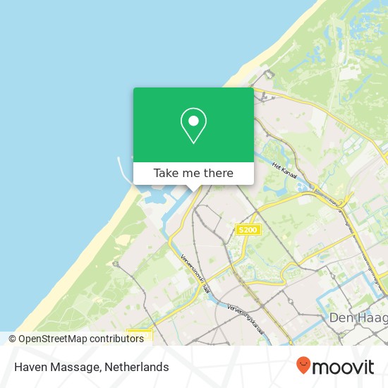 Haven Massage, Dokter Lelykade kaart