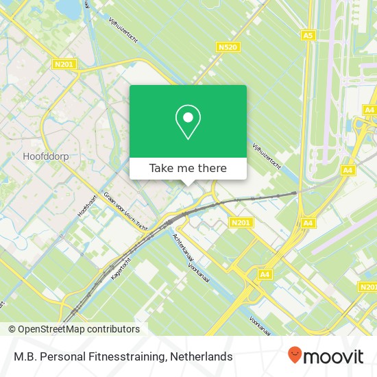 M.B. Personal Fitnesstraining, Planetenweg 5 kaart