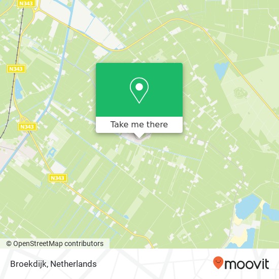 Broekdijk, 7695 Bruchterveld kaart