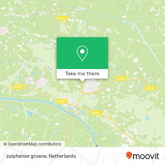 zutphense groene, 6999 Hummelo kaart